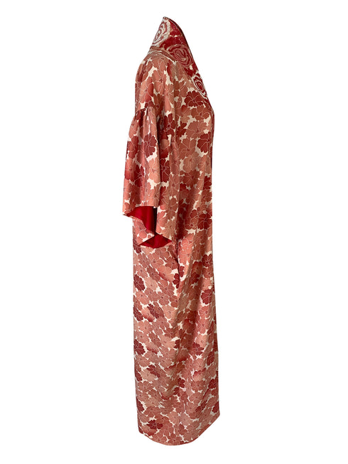 Red and Pink Floral Kimono